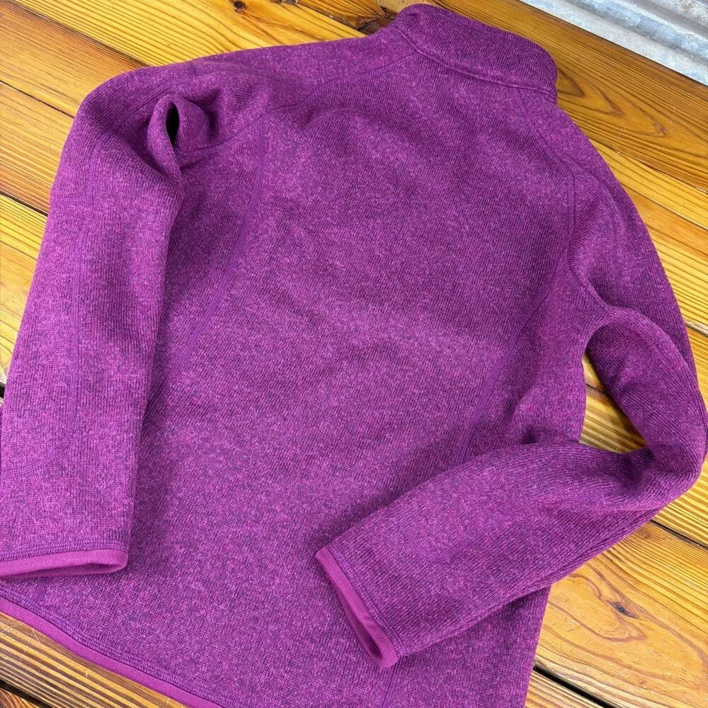 Women’s Patagonia Better Sweater 1/4 Zip Pullover Fleece Jacket Small Merlot